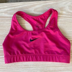 Nike women’s hot pink sports bra, size S